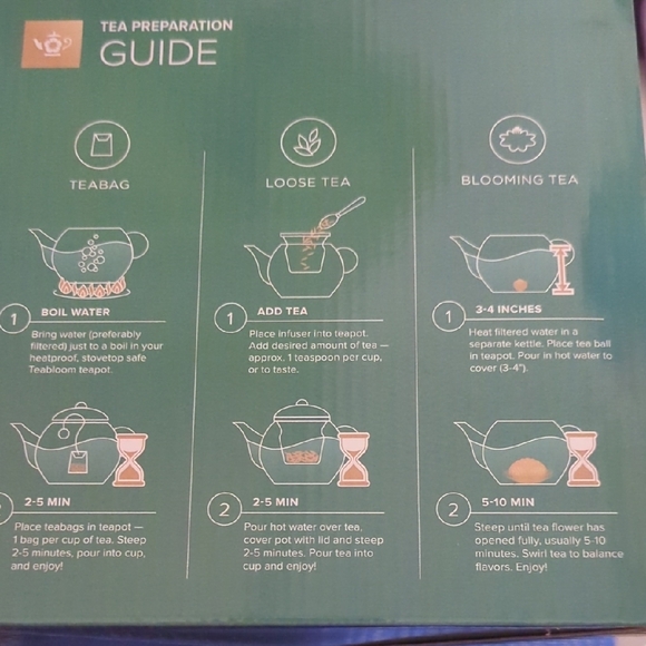 TEABLOOM Clear Glass Teapot with Infuser - Picture 2 of 10